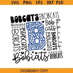 Bobcats Typography Svg, bobcats svg, Bobcats School Spirit svg, Bobcats Pride Svg, Bobcat Mascot svg, bobcat school svg, Team Spirit svg, School shirt SVG, Bobcats Football SVG