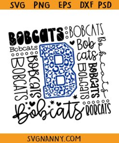 Bobcats Typography Svg, bobcats svg, Bobcats School Spirit svg, Bobcats Pride Svg, Bobcat Mascot svg, bobcat school svg, Team Spirit svg, School shirt SVG, Bobcats Football SVG