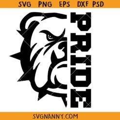 Bulldog Mascot Pride SVG, Bulldog Pride SVG, Bulldogs svg, Bulldog School Spirit svg, Bulldogs Sport Mom SVG    