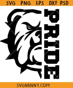 Bulldog Mascot Pride SVG, Bulldog Pride SVG, Bulldogs svg, Bulldog School Spirit svg, Bulldogs Sport Mom SVG    