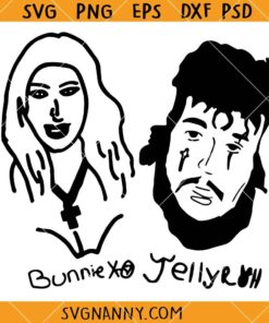 Bunnie Xo Jelly Roll Meme SVG, Couple Jelly Roll Bunnie XO SVG, Funny Bunnie Xo Jelly Roll Meme SVG