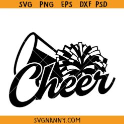 Cheer megaphone SVG, Floral Cheer megaphone SVG, cheerleading SVG, Cheer svg, Cheer Squad svg, Cheer Pom Pom SVGCheer Team Svg, Pom Poms Svg 