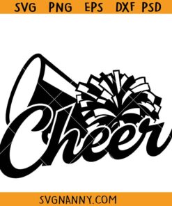 Cheer megaphone SVG, Floral Cheer megaphone SVG, cheerleading SVG, Cheer svg, Cheer Squad svg, Cheer Pom Pom SVGCheer Team Svg, Pom Poms Svg 