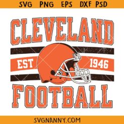 Cleveland Football SVG, Cleveland Svg, Football Team Logo SVG, American Football Svg, Cleveland Football Shirt SVG