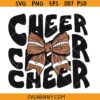 Coquette Cheer Football SVG, s Coquette Football Cheer SVG, Coquette Cheer Bow SVG, Football Coquette Bow SVG