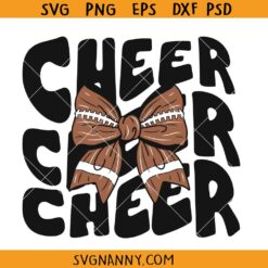 Coquette Cheer Football SVG, s Coquette Football Cheer SVG, Coquette Cheer Bow SVG, Football Coquette Bow SVG