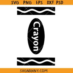 Crayon Template SVG, Crayon design svg, Crayon SVG, Crayon Wrapper Svg, Crayon Costume Svg