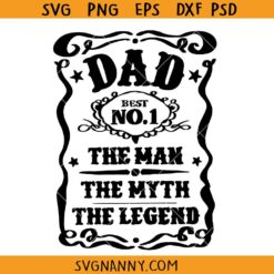 Dad JD logo svg, Best Daddy Ever Svg, Dad Svg File, Father’s Day Svg