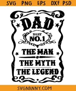 Dad JD logo svg, Best Daddy Ever Svg, Dad Svg File, Father’s Day Svg