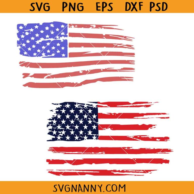 Distressed Flag SVG, Distressed American Flag SVG, American Flag Svg ...