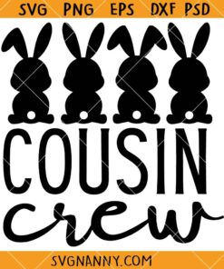 Easter bunny cousin crew SVG, Easter squad SVG, Easter bunny SVG, Funny Easter SVG, Easter Shirt SVG, Easter Décor SVG, Christian Easter SVG