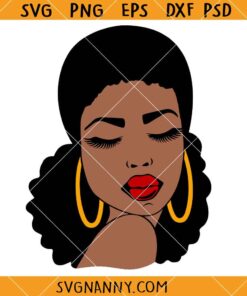 Elegant afro woman SVG, beautiful Woman SVG, Black History Month SVG, African American Woman Svg, Afro Woman Svg, Black Queen Svg