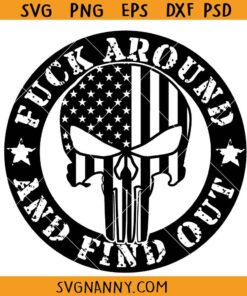 FAAFO punisher skull flag svg, Punisher Skull Svg, 2nd Amendment Svg, Punisher SVG, Fuck around and find out svg