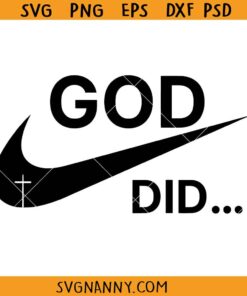 God did Nike logo svg, Christian Nike Logo SVG, Funny Christian Nike Logo SVG, Christian SVG