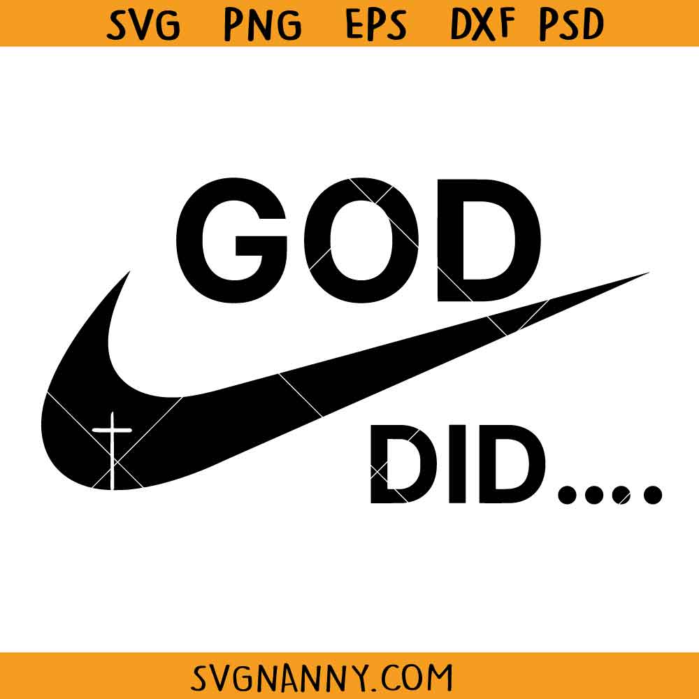 God did Nike logo svg, Christian Nike Logo SVG, Funny Christian Nike Logo SVG, Christian SVG