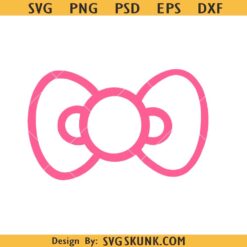Hello Kitty Bow SVG, Hello Kitty Bow Clipart SVG, Hello Kitty SVG, Hello Kitty Bow png  