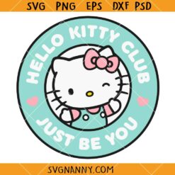 Hello Kitty Club SVG, Starbucks Cup Wrapper SVG, Kitten SVG, Kitty Club SVG
