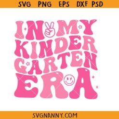 In My Kindergarten Era Groovy Svg, Back To School SVG, Kindergarten teacher SVG, Groovy SVG, Best Teacher SVG  