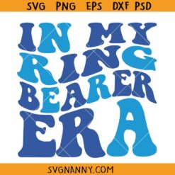 In my ring bearer era SVG, Retro Wavy Text SVG, Wedding Participant Svg, Ring Bearer Shirt Svg, Funny Ceremony Assistant SVG, Bride SVG