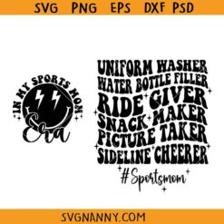 In my sports mom era SVG, Football Mom SVG, Retro Sport SVG, Mom Life SVG, Sports Mom Shirt SVG, Sports Mama Png, Football Mom Clipart SVG      