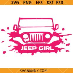 Jeep girl mud splash SVG, Jeep Splash SVG, Jeep Girl SVG, Jeep Lover SVG, Jeep Shirt SVG, Offroad SVG