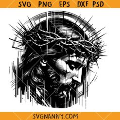 esus Crown of thorns SVG, Jesus Christ svg, Easter Clipart SVG, Faith SVG, Scripture SVG, Religious SVG, Christian Shirt SVG, Christian PNG