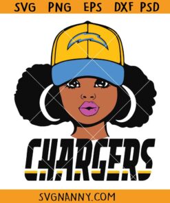 LA Chargers girl SVG, Los Angeles Chargers Girl Svg, Los Angeles Chargers Svg, Girl Sport Svg, NFL Svg, Chargers Football SVG