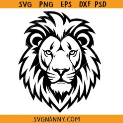 Lion head SVG, Lion Head Clipart SVG, Lion Silhouette SVG, Lion Svg, Lioness Svg, Lion Png, Lion King Svg, Lion King Png, Animal Svg, Wild Animal Svg
