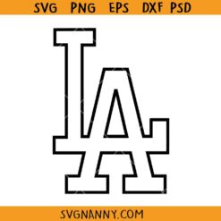 Los Angeles LA logo svg, Los Angeles Dodgers Svg, LA Dodgers Logo SVG, Baseball Los Angeles Dodgers Logo SVG, Los Angeles Logo SVG