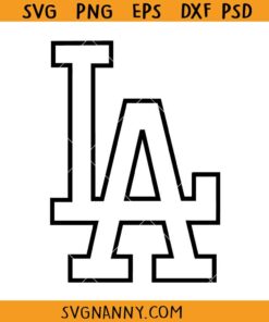 Los Angeles LA logo svg, Los Angeles Dodgers Svg, LA Dodgers Logo SVG, Baseball Los Angeles Dodgers Logo SVG, Los Angeles Logo SVG