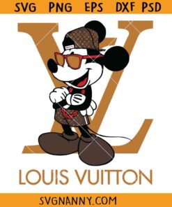 Louis Vuitton Mickey Mouse svg, Louis Vuitton Mickey Clipart SVG, Mickey Mouse LV Logo SVG, LV Logo SVG, Disney Louis Vuitton SVG, Mickey Mouse SVG