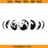 Moon phases SVG, Mystical svg, Phase Of The Moon Svg, Celestial Moon Svg, Crescent Moon Svg