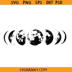 Moon phases SVG, Mystical svg, Phase Of The Moon Svg, Celestial Moon Svg, Crescent Moon Svg