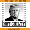 Not guilty Trump svg, Trump Mugshot SVG, Pro America Svg, Free Trump Svg, Donald Trump SVG, Trump Free SVG