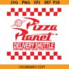 Pizza Planet Delivery shuttle svg, Pizza planet svg, Pizza planet logo svg, Toy Story Logo svg, Disney SVG