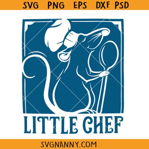 Ratatouille Little chef SVG, Remy Little Chef Ratatouille SVG, Remy kids SVG, Little Chef SVG, Ratatouille SVG, Remy the Rat SVG