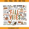 Retro Fall Vibes SVG, Autumn sayings svg, Autumn Vibes Svg, Hello Fall Svg, Retro Fall SVG, Halloween Clipart SVG