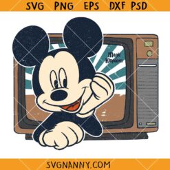 Retro Mickey Disney World SVG, Retro Vintage Mouse SVG, Disney Mouse SVG, Disneyland Character SVG, Disney Shirt SVG, Disney Clipart SVG