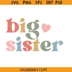 Retro big sister svg, Big Sister PNG, Retro Big Sister Shirt Svg, Big Sister Shirt Svg, Sister Svg, Popular Sister Svg, Retro Sister Svg, Wavy Text Svg