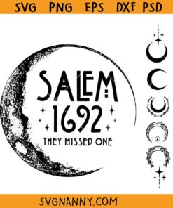 Salem 1692 They Missed One SVG, Salem Witch Trials Svg, Salem Witch SVG, Salem Halloween SVG, Halloween SVG, Salem Halloween Shirt SVG
