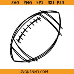 Scribble football SVG, Football Clipart SVG, Football Vector SVG, Football Shirt SVG, Game Day Vibes SVG, Football SVGC