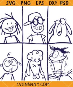 Stickin around TV show SVG, Stickin around SVG, Stickin around characters SVG