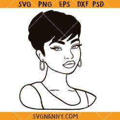 Stunning black woman SVG, beautiful Woman SVG, Black History Month SVG, African American Woman Svg, Afro Woman Svg, Black Queen Svg