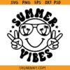 Summer Vibes retro smiley SVG, Summer Vibes retro smiley Smiley face SVG, Smiley Face Svg, Retro Summer Svg, Retro Summer Vibes svg, Summer Shirt svg