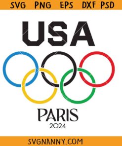 Team USA Paris Olympic Rings svG, Team USA 24 Svg, Paris Olympic Rings Svg, Paris Summer Svg, Team USA SVG, 2024 Paris Olympic Games SVG, Paris Olympic Rings Svg, Paris Summer Svg