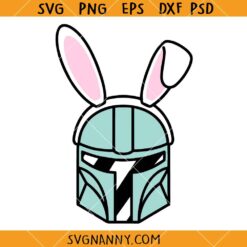 The Mandalorian Bunny Ears SVG, Mandalorian svg, Mandalorian Easter SVG, Funny Easter SVG, Easter Shirt SVG, Easter Décor SVG, Christian Easter SVG