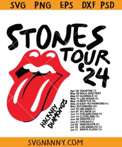 The Rolling Stones Tour SVG, Hackney Diamonds Tour SVG, Rolling Stones Svg, Rolling Stones Hackney SVG, Diamonds SVG, Stones Tour 2024 SVG, Rolling Stones Band Hackney Diamonds SVG