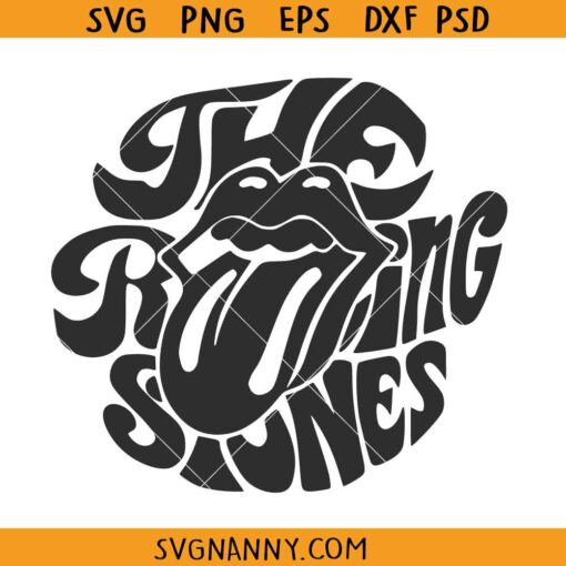 The rolling Stones svg, Retro Rolling Stones SVG, The Rolling Stones Band SVG, Music Band Logo SVG, Rolling Stones Logo SVG, Rolling Stones Band Hackney Diamonds SVG