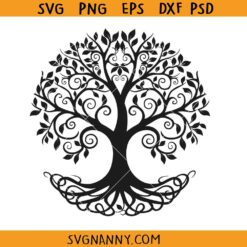 Tree of Life SVG, Tree Svg ,Tree Of Life Png ,Tree Silhouette SVG, Family Tree Svg