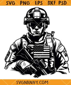 US Soldier svg, United States Military Svg, American Troops Svg, US Soldier Clipart SVG, Army svg, Military svg, USA Flag svg